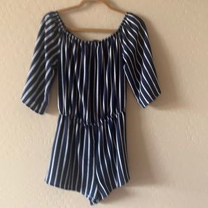 Ambiance Striped Romper